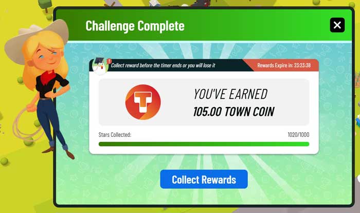 Town Star: Challenge Complete!
