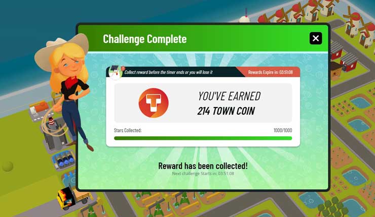 Town Star: Challenge Complete!
